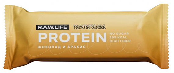Протеиновый батончик R.A.W. Life Topstretching Шоколад и арахис - Фото 1 большая