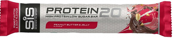 Батончик SIS Protein 20 Арахисовое масло с джемом 64г - Фото 1 большая