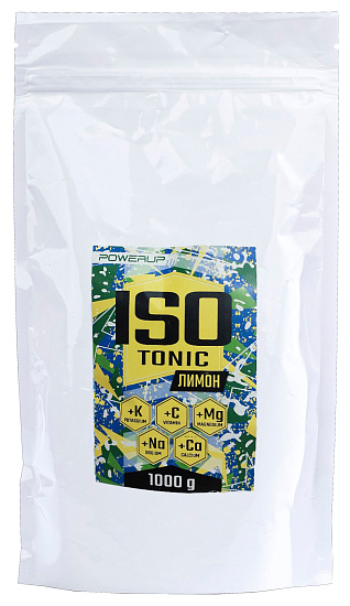 Изотоник Powerup Isotonic 1000г Лимон - Фото 1 большая