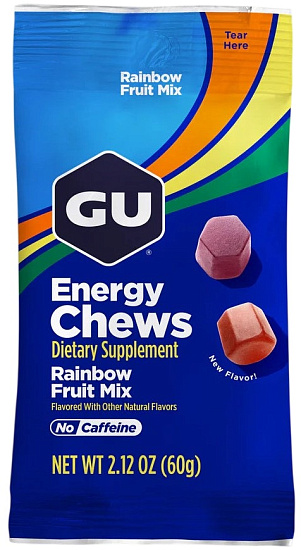 Конфеты жевательные GU Energy Chews Радужный - Фото 1 большая