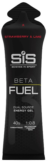Гель SIS Beta Fuel Клубника/Лайм 60 мл - Фото 1 большая