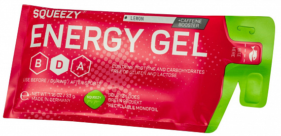 Гель с электролитами и кофеином Squeezy Energy Super Gel Кола - Фото 1 большая