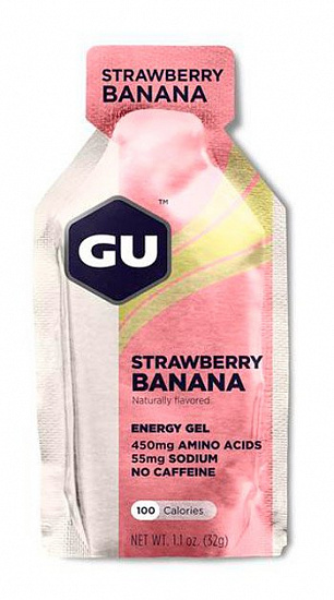 Гель энергетический GU Energy Gel 32г Клубника-Банан - Фото 1 большая