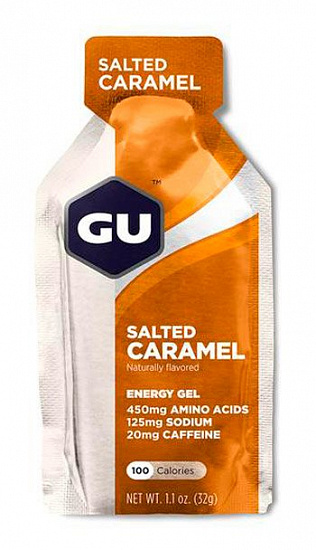 Гель энергетический GU Energy Gel Caffeine 32 г Соленая Карамель - Фото 1 большая