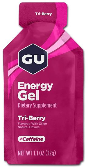 Гель энергетический GU Energy Gel Caffeine 32г Лесные Ягоды - Фото 1 большая