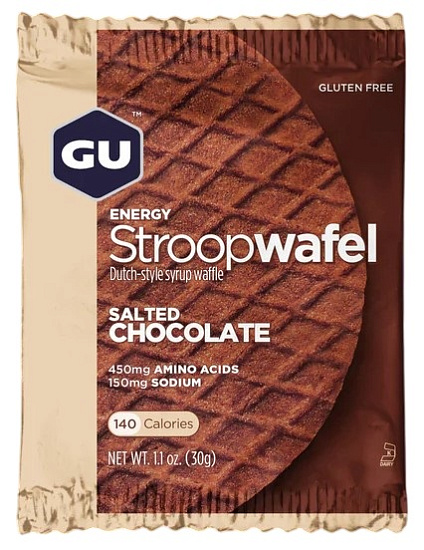 Вафли GU Energy Stroopwafel Соленый Шоколад - Фото 1 большая