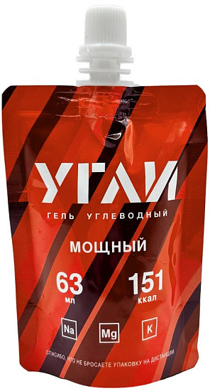 Углеводный гель УГЛИ Мощный 63мл - Фото 1 большая