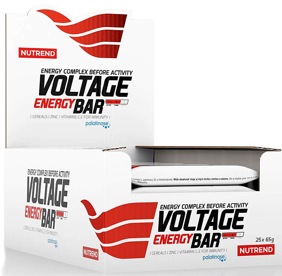 Энергетический батончик Nutrend Voltage Energy Bar 65 гр Лесная ягода - Фото 2 большая