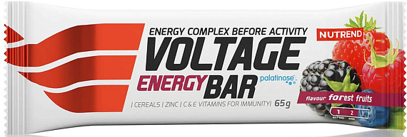 Энергетический батончик Nutrend Voltage Energy Bar 65 гр Лесная ягода - Фото 1 большая