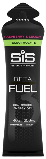 Гель SIS Beta Fuel с электролитами Малина/Лимон 60мл - Фото 1 большая