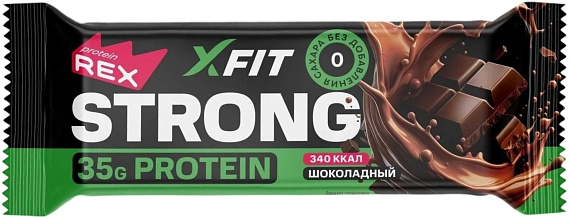 Батончик протеиновый Protein Rex Strong X-Fit Шоколад 100г - Фото 1 большая