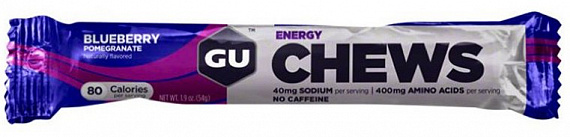 Конфеты жевательные GU Energy Chews Черника-гранат - Фото 1 большая