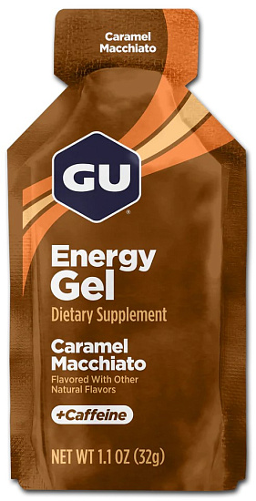 Гель энергетический GU Energy Gel Caffeine 32 г Карамель/Макиато - Фото 1 большая