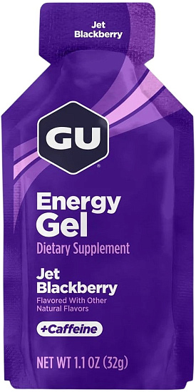 Гель энергетический GU Energy Gel Caffeine 32 г Ежевика джет - Фото 1 большая