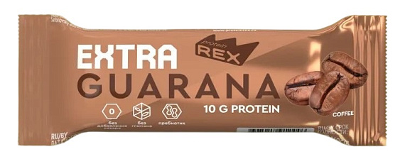 Батончик протеиновый с экстрактом гуараны Protein Rex Мокко 40г - Фото 1 большая