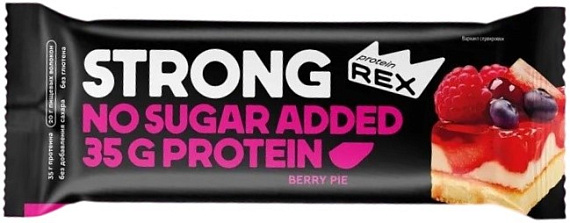 Батончик протеиновый Protein Rex Ягодный пай 100г - Фото 1 большая