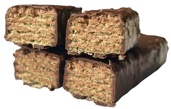 Вафли протеиновые глазированные Protein Rex Какао 50г - Фото 2 большая