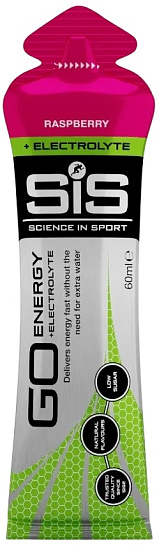 Гель SIS Go Energy + Electrolyte 60мл Малина - Фото 1 большая