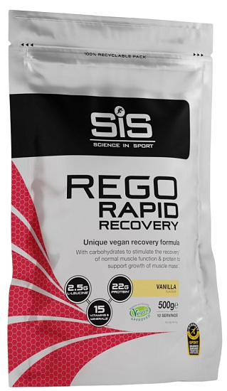 Напиток восстановительный в порошке SIS REGO Rapid Recovery 500 г Ваниль - Фото 1 большая