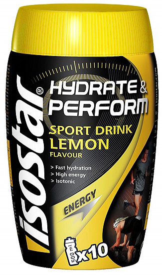 Изотонический напиток Isostar Hydrate & Perform Lemon 400 гр - Фото 1 большая