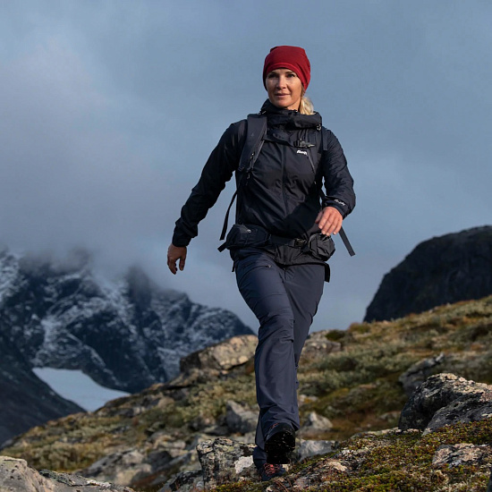 Брюки женские Bergans Slingsby LT Softshell Dk Navy/Black - Фото 4 большая