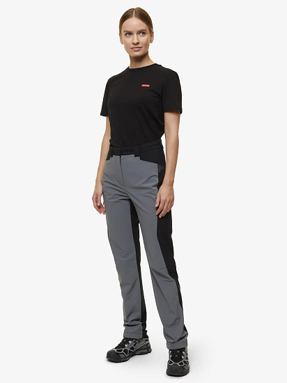 Брюки женские Bask Trek Lady V2 Серый/Чёрный - Фото 3 большая