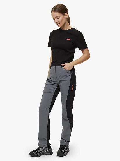 Брюки женские Bask Trek Lady V2 Серый/Чёрный - Фото 4 большая