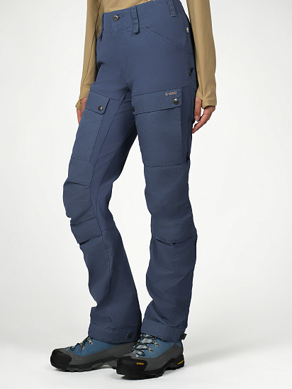Брюки женские Fjallraven Keb Indigo Blue - Фото 5 большая