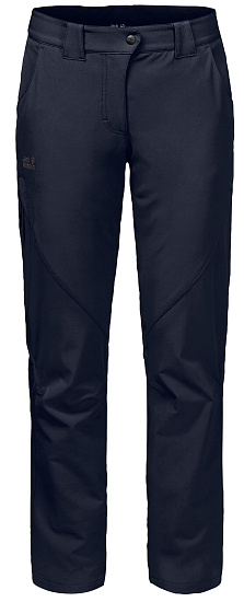 Брюки женские Jack Wolfskin Chilly Track Xt Midnight Blue Long - Фото 1 большая