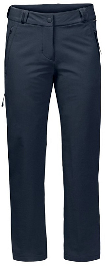 Брюки женские Jack Wolfskin Activate Thermic Midnight Blue Long - Фото 1 большая