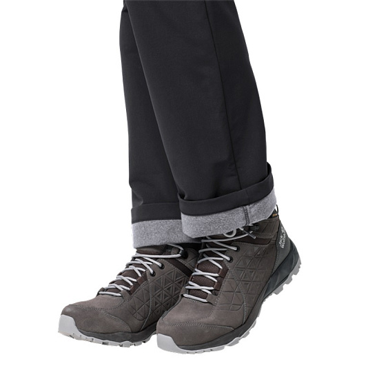 Брюки женские Jack Wolfskin Activate Thermic Midnight Blue Long - Фото 5 большая