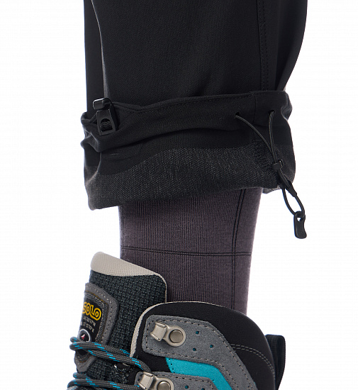 Брюки женские Kailas Mid-thick Soft Shell Black - Фото 5 большая