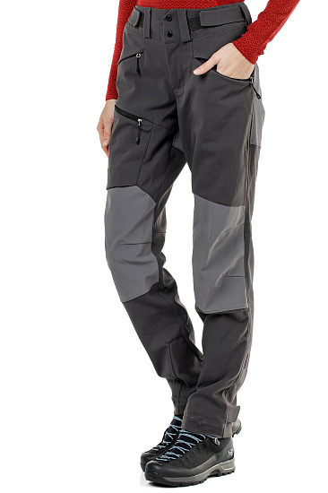Брюки женские Bergans Rabot 365 Hybrid SolidCharcoal/SolidDkGrey/Black - Фото 6 большая