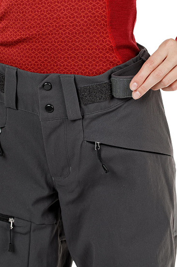 Брюки женские Bergans Rabot 365 Hybrid SolidCharcoal/SolidDkGrey/Black - Фото 8 большая