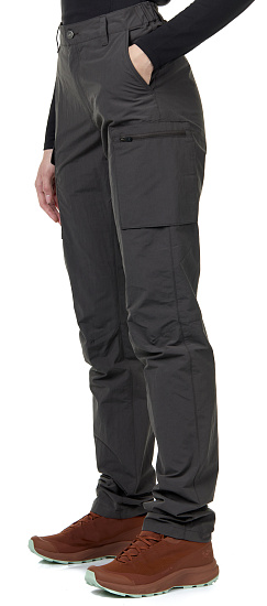 Брюки женские Fjallraven Travellers MT Dark Grey - Фото 2 большая