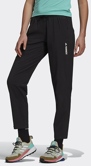 Брюки женские Adidas Terrex Liteflex Hiking Black - Фото 2 большая
