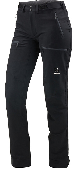 Брюки женские Haglofs Breccia True Black/Magnetite Short - Фото 3 большая