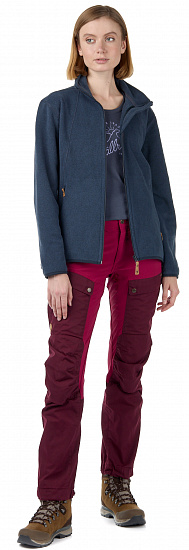 Брюки женские Fjallraven Keb Dark Garnet-Plum - Фото 2 большая