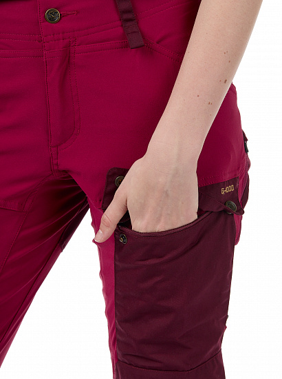 Брюки женские Fjallraven Keb Dark Garnet-Plum - Фото 5 большая