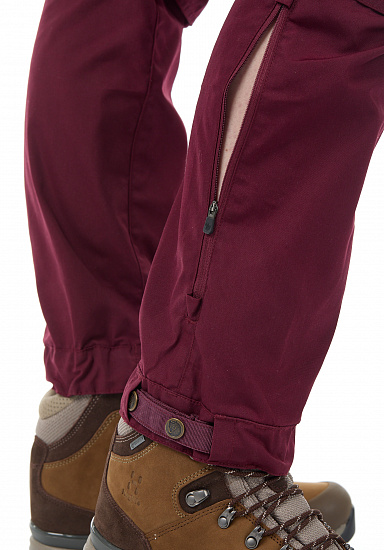 Брюки женские Fjallraven Keb Dark Garnet-Plum - Фото 7 большая