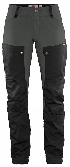 Брюки женские Fjallraven Keb Black-Stone Grey - Фото 1 большая