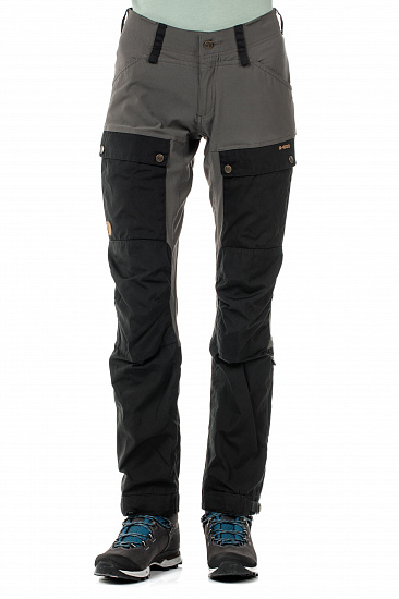 Брюки женские Fjallraven Keb Black-Stone Grey - Фото 2 большая