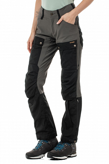 Брюки женские Fjallraven Keb Black-Stone Grey - Фото 3 большая
