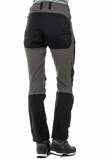 Брюки женские Fjallraven Keb Black-Stone Grey - Фото 4 большая