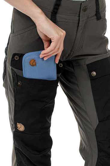 Брюки женские Fjallraven Keb Black-Stone Grey - Фото 5 большая