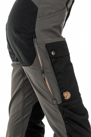 Брюки женские Fjallraven Keb Black-Stone Grey - Фото 6 большая