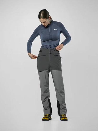 Брюки женские Salewa Ortles Durastretch/Stormwall Quiet Shade/0870 - Фото 3 большая