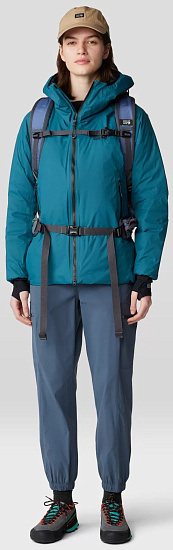 Брюки женские Mountain Hardwear Dynama High Rise Синий - Фото 8 большая