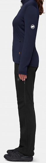 Брюки женские Mammut Runbold Winter SO Black - Фото 4 большая
