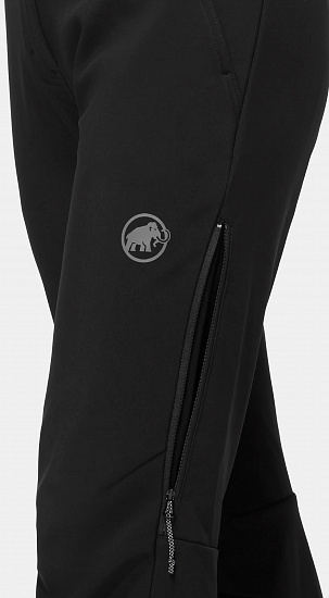 Брюки женские Mammut Runbold Winter SO Black - Фото 6 большая